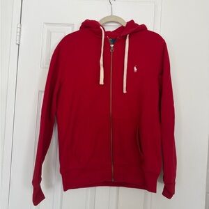 Red Polo Ralph Lauren Zip-up sweatshirt